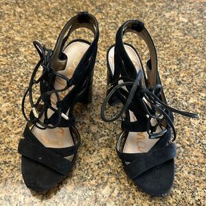 Sam Edelman black suede sandal